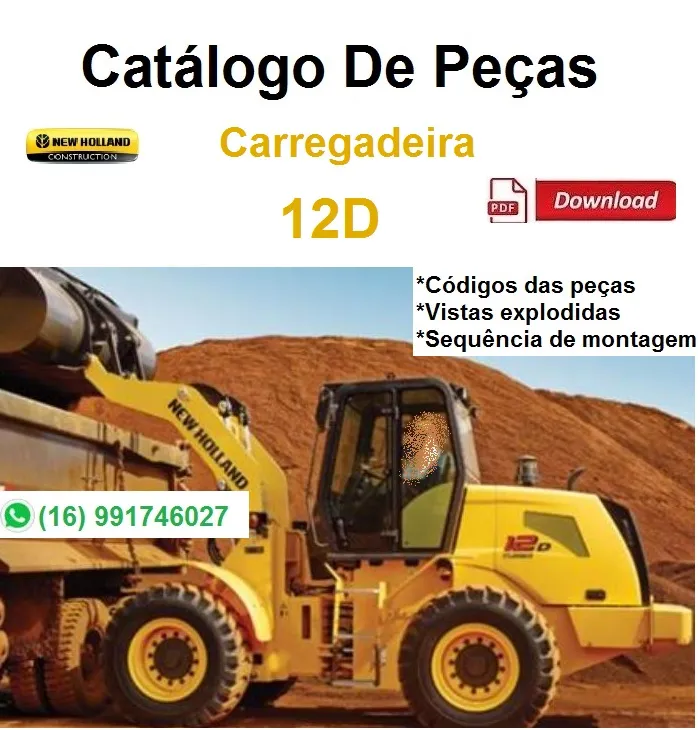 Catálogo De Peças Carregadeira New Holland 12D