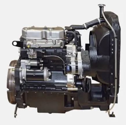 Motor Perkins D3.152 isolado em fundo branco
