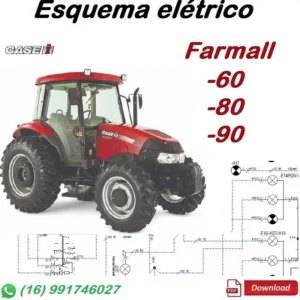 Capa do arquivo PDF do esquema elétrico Case Farmall 60/80/90