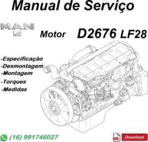Manual De Servico Oficina MAN - TGX - D2676-LF28 Common Rail