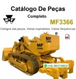 Capa do Catálogo de Peças Massey Ferguson MF3366 em PDF, 448 páginas, idioma inglês
