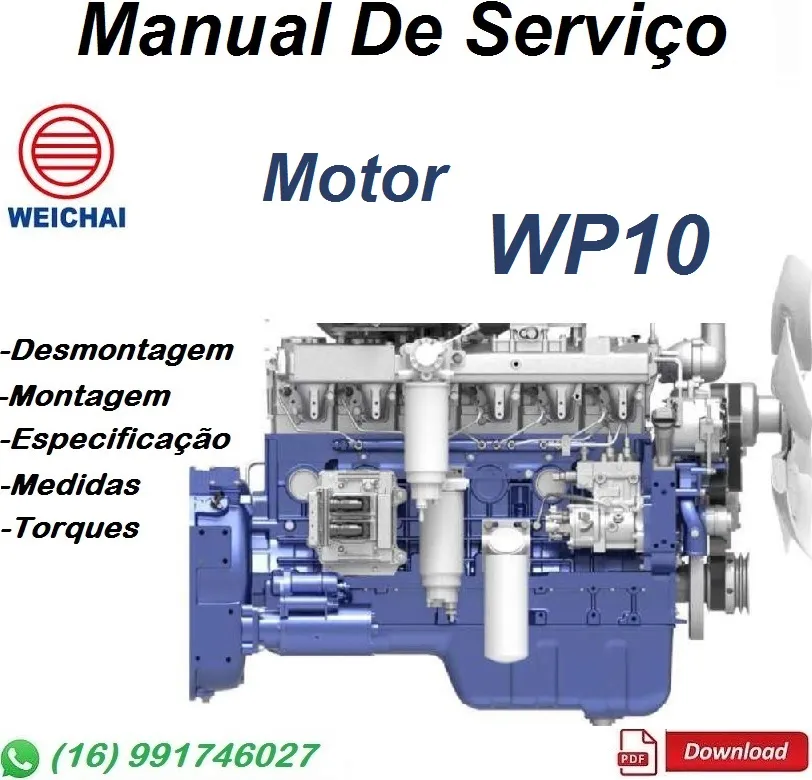 Manual De Serviço WEICHAI - WP10 - Motor