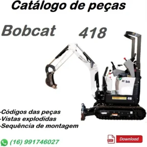 Catálogo De Peças Bobcat 418 -Mini Escavadeira