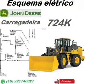 Esquema Elétrico John Deere 724K - Carregadeira