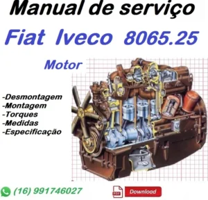 Manual De Serviço Motor Fiat Iveco - 8065.25