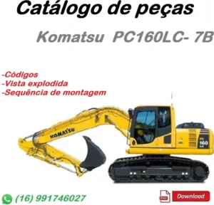 Catálogo De Peças Komatsu PC160LC-7B \ Escavadeira