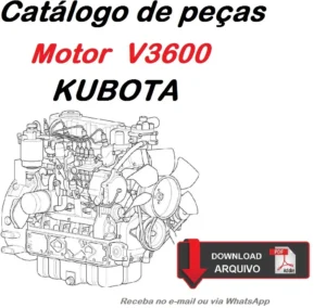 Catálogo De Peças Motor Kubota - V3600 / Diesel