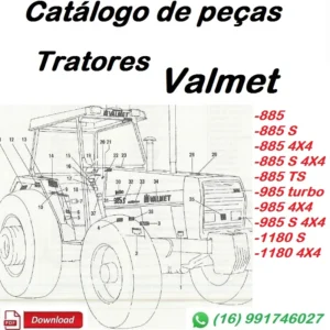Catálogo De Peças Trator Valmet - 885, 985, 1180