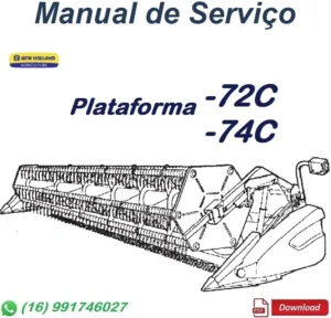Manual De Serviço Plataforma 72C, 74C -New Holland