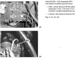 Alternative view of Manual De Serviço Class Jaguar 900-830 / Forrageira