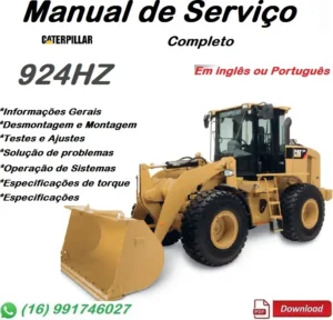 Manual De Serviço Caterpillar 924HZ -Carregadeira