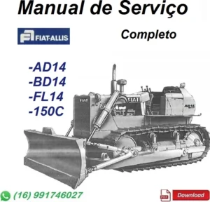 Manual De Serviço Reparo - Fiatallis AD14, BD14, FL14, 150C