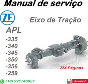 Manual De Serviço Eixo ZF - APL 335, 340, 345, 350, 356, 359