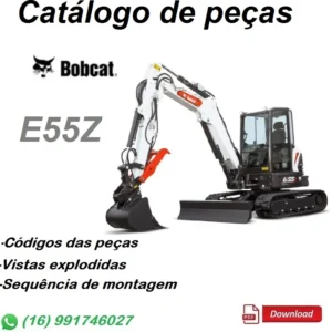 Catálogo De Peças Bobcat E55Z -Mini Escavadeira