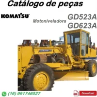 Catálogo De Peças Komatsu GD523A, GD623A -Motoniveladora
