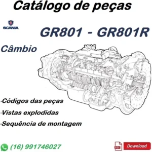Catálogo De Peças Câmbio Scania -GR801, GR801R