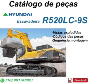 Catálogo De Peças Hyundai R520LC-9S \Escavadeira