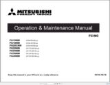 Manual De Operação Manutenção Mitsubishi -FG15NM - FG35NM