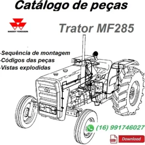 Catálogo De Peças Massey Ferguson MF 285 - Trator