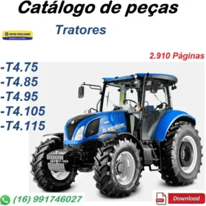 Catálogo De Peças Trator T4.75, T4.85, T4.95, T4.105, T4.115 - New Holland