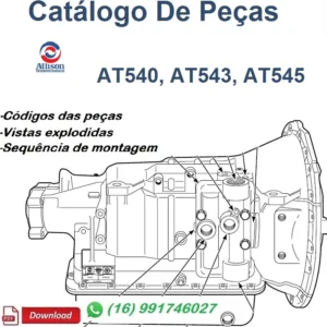 Catálogo De Peças Allison AT540, AT543, AT545 - Transmissão