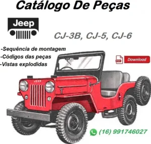 Catálogo De Peças Jeep - CJ-3B, CJ-5, CJ-6