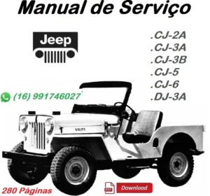 Manual De Serviço Jeep CJ-2A, CJ-3A, CJ-3B, CJ-5, CJ-6, DJ-3A