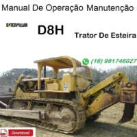 Manual De Operação Manutenção Caterpillar D8H -Trator De Esteira