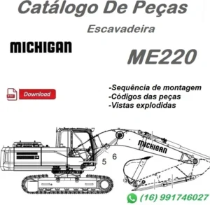 Catálogo De Peças Michigan ME220 - Escavadeira