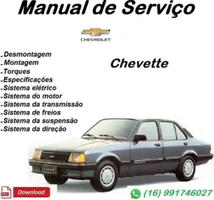 Manual De Serviço Chevrolet - Chevette / 1983 à 1992