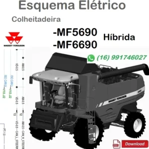 Esquema Elétrico MF5690, MF6690 -Híbrida /Massey Fergunson