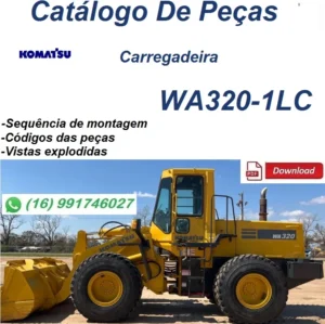 Catálogo De Peças Komatsu WA320-1LC - Carregadeira