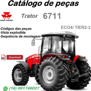 Catálogo De Peças MF 6711 (ECO4/ TIER2-3) Trator Massey Fergunson