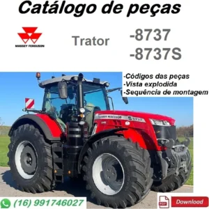 Catálogo de Peças Trator Massey Fergunson MF 8737, 8737S