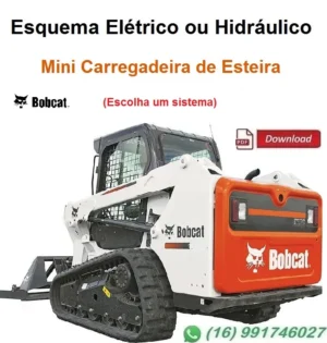 Esquema Elétrico ou Hidráulico Bobcat - T870 - Mini Carregadeira