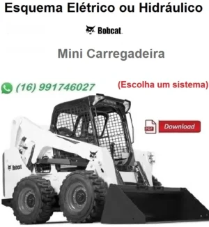 Esquema Elétrico ou Hidráulico Bobcat S850 - Mini Carregadeira