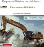 Esquema Elétrico ou Hidráulico Case CX210B - Escavadeira
