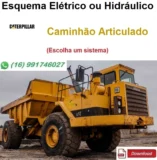 Esquema Elétrico ou Hidráulico Caterpillar D25C - Caminhão Articulado