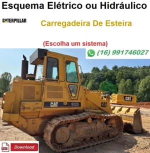 Esquema Elétrico ou Hidráulico Caterpillar 941B - Carregadeira de Esteira