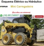 Esquema Elétrico ou Hidráulico Caterpillar 228 - Mini Carregadeira