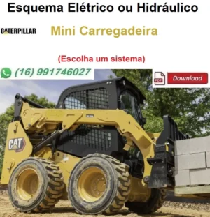 Esquema Elétrico ou Hidráulico Caterpillar 262C - Mini Carregadeira