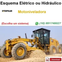 Esquema Elétrico ou Hidráulico Caterpillar 140M - Motoniveladora