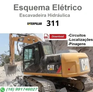 Esquema Elétrico Caterpillar 311 - Escavadeira