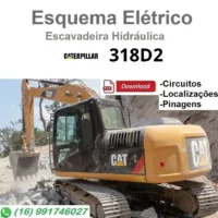 Esquema Elétrico Caterpillar 318D2 - Escavadeira