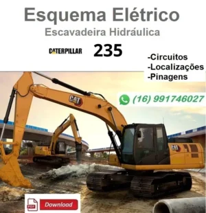 Esquema Elétrico Caterpillar 235 - Escavadeira