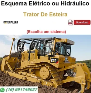 Esquema Elétrico ou Hidráulico Caterpillar D8H - Trator de Esteira