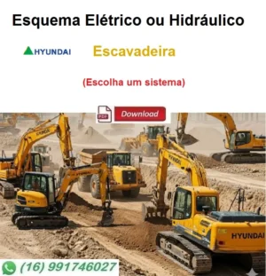 Esquema Elétrico ou Hidráulico Hyundai - R180LC-9 - Escavadeira