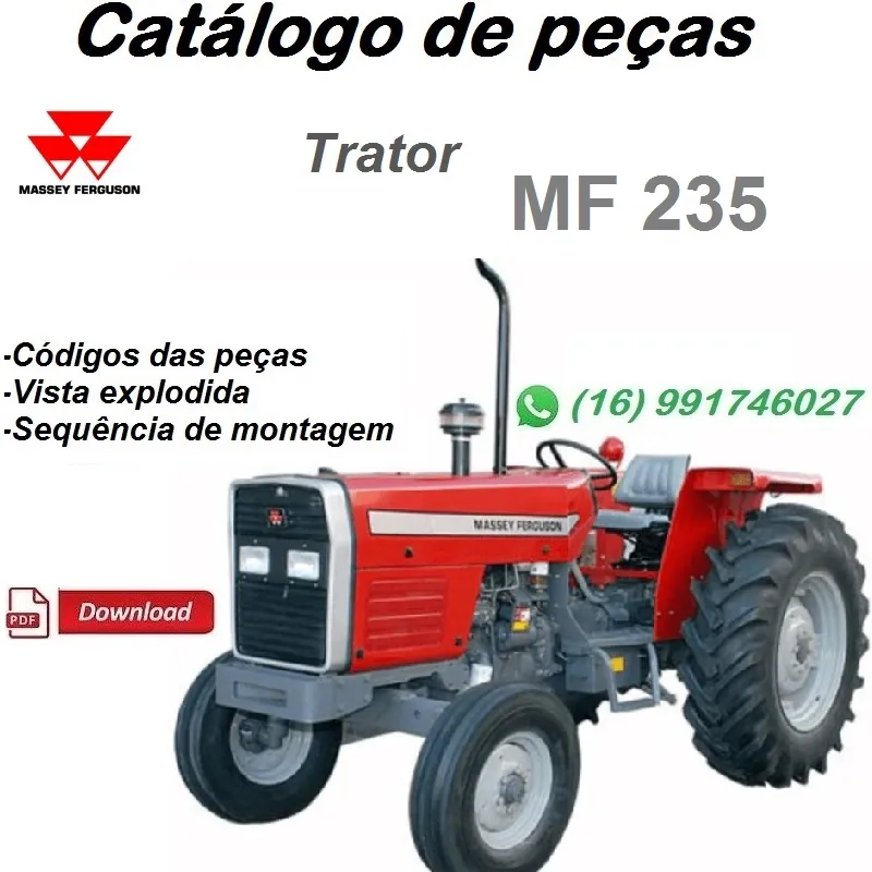 Catálogo De Peças Trator MF 235 - Massey Fergunson