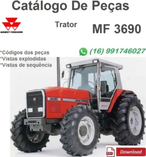 Catálogo De Peças Trator MF 3690 - Massey Fergunson
