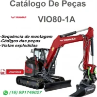 Catálogo De Peças Yanmar VIO80-1A / Mini Escavadeira